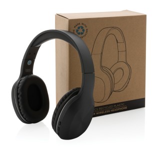 Auriculares inalámbricos de plástico reciclado personalizados